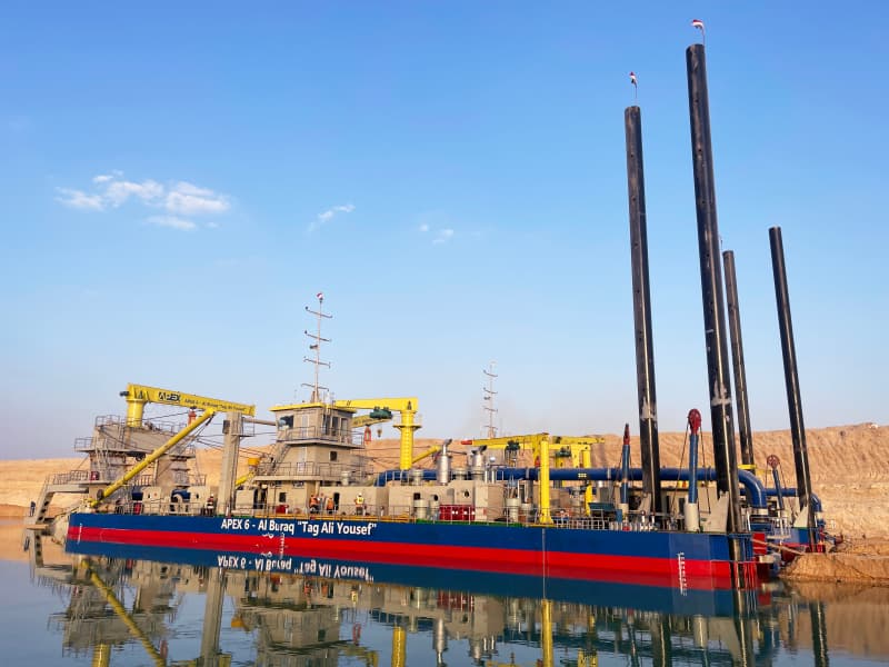 JLCSD750 Büyük Kesici Başlıklı Emme Tarama Gemisi, Deniz, Nehir, Göl Tarama ve Madencilik için 8000 m3/saat kapasiteli.