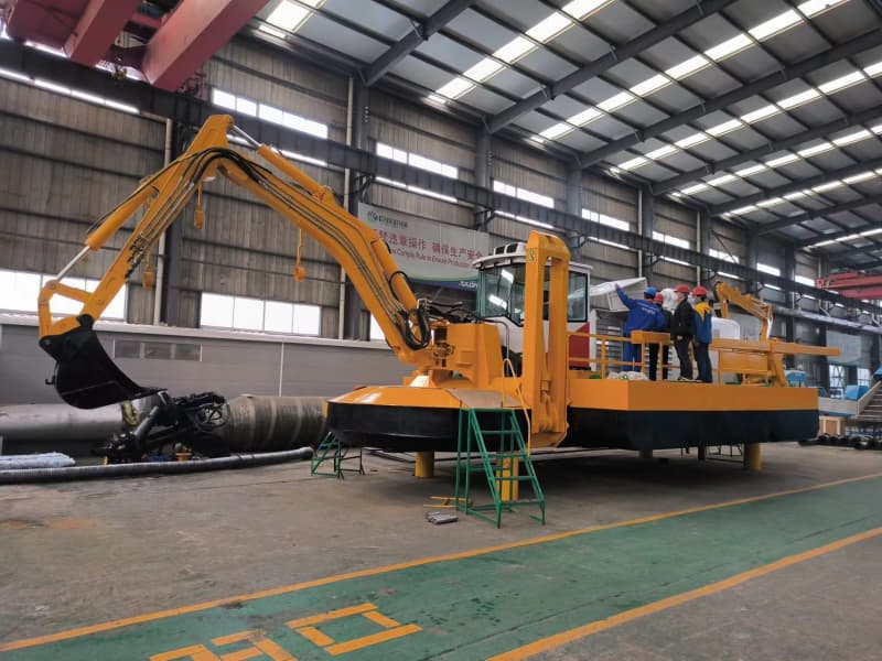 Amfibik Çok Fonksiyonlu Tarama Gemisi (900 m³/saat) Emme Pompası/Kova ile birlikte