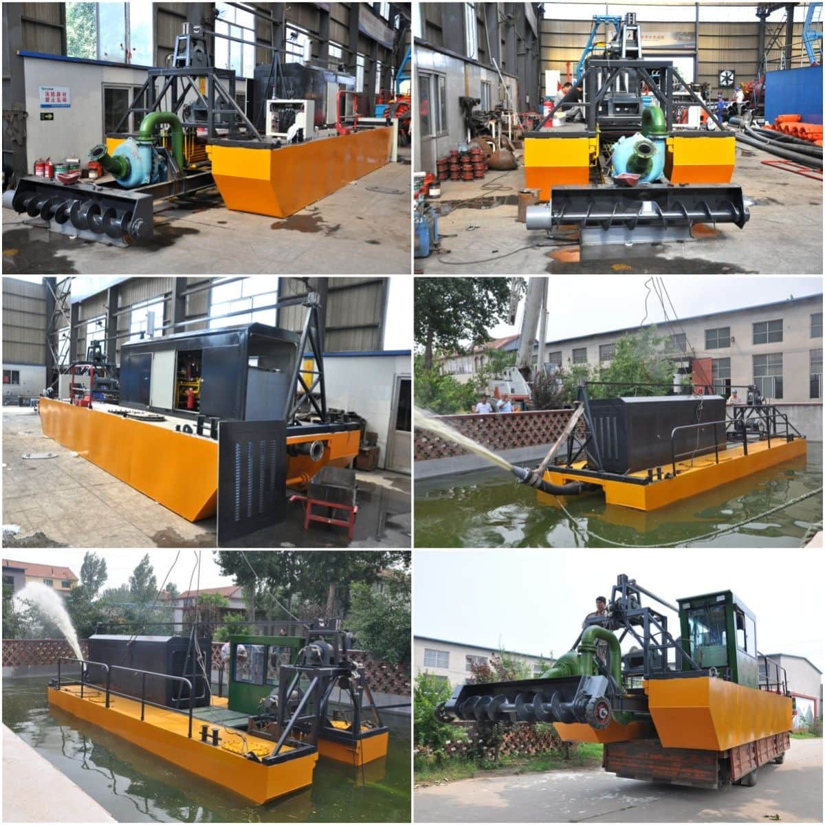 Portable Hydraulic Auger Head Suction Dredger with Submersible Pump for Pond River Dredging Portable Hydraulic Auger Head Suction Dredger with Submersible Pump for Pond River Dredging