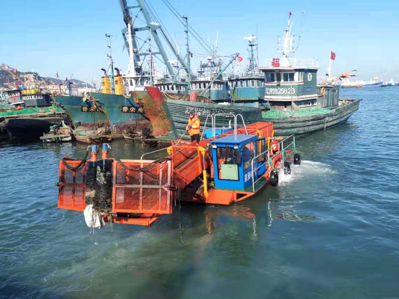 Otomatik Su Temizleme Gemisi/Su Bitkisi Hasat Makinesi/Çöp Toplayıcı Tekne