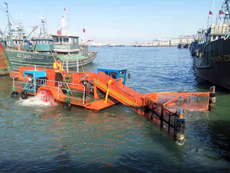 Otomatik Su Temizleme Gemisi/Su Bitkisi Hasat Makinesi/Çöp Toplayıcı Tekne