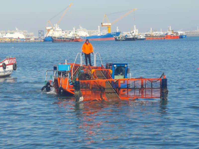Otomatik Su Temizleme Gemisi/Su Bitkisi Hasat Makinesi/Çöp Toplayıcı Tekne