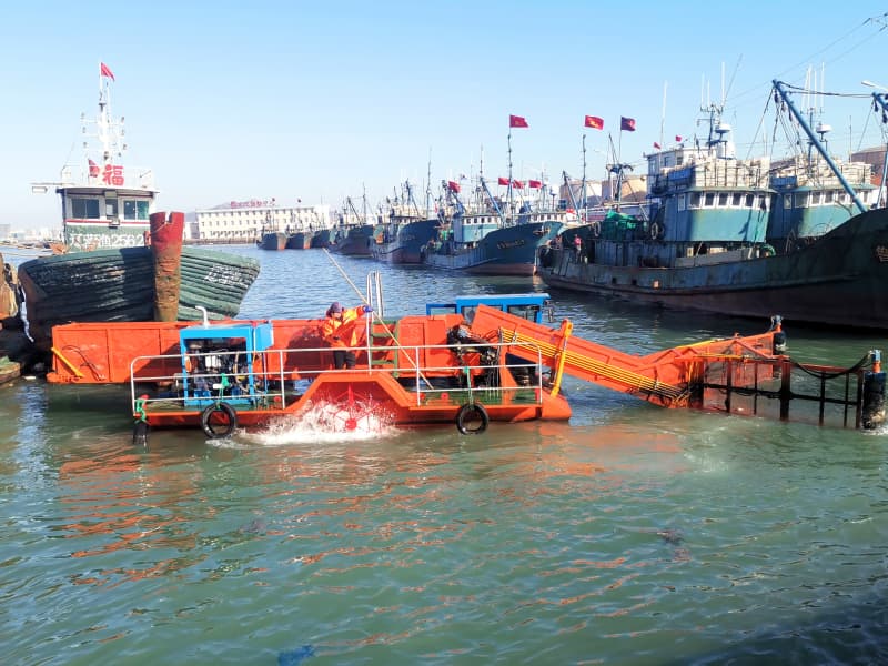 Otomatik Su Temizleme Gemisi/Su Bitkisi Hasat Makinesi/Çöp Toplayıcı Tekne